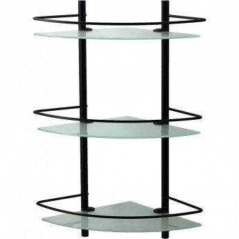 Полка стеклянная тройная WASSERKRAFT K-3133BLACK Полка стеклянная тройная WASSERKRAFT K-3133BLACK