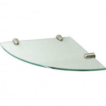 Полка стеклянная угловая WASSERKRAFT K-533NICKEL Полка стеклянная угловая WASSERKRAFT K-533NICKEL