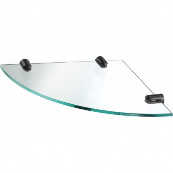 Полка стеклянная угловая WASSERKRAFT K-533GUN METAL Полка стеклянная угловая WASSERKRAFT K-533GUN METAL