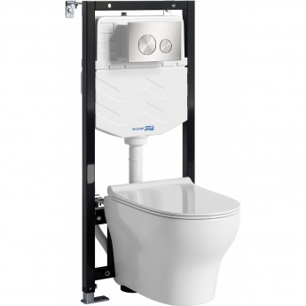 Система инсталяции с унитазом WASSERKRAFT ALLER 10TLT.010.ME.BN02.H001