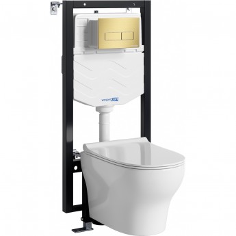 Система инсталяции с унитазом WASSERKRAFT VILS 56TLT.010.ME.MG03.H001