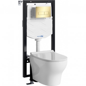 Система инсталяции с унитазом WASSERKRAFT VILS 56TLT.010.ME.PG03.H001