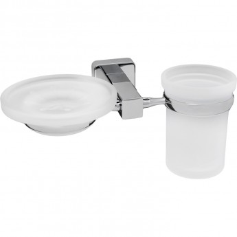 Стакан с мыльницей WASSERKRAFT LIPPE K-6526 Стакан с мыльницей WASSERKRAFT LIPPE K-6526