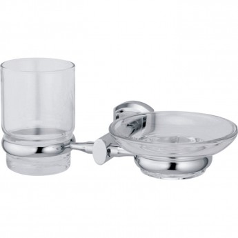 Стакан с мыльницей WASSERKRAFT ODER K-3026 Стакан с мыльницей WASSERKRAFT ODER K-3026